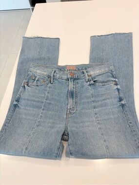 MOTHER the Inside Crop Pointy Fray Lets get it together denim jeans size 28